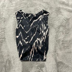 COPY - Jo&Jax tank top with open back in black and light pink tie dye